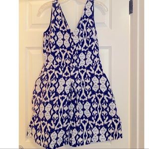 Gap Ikat Linen Dress with Pockets